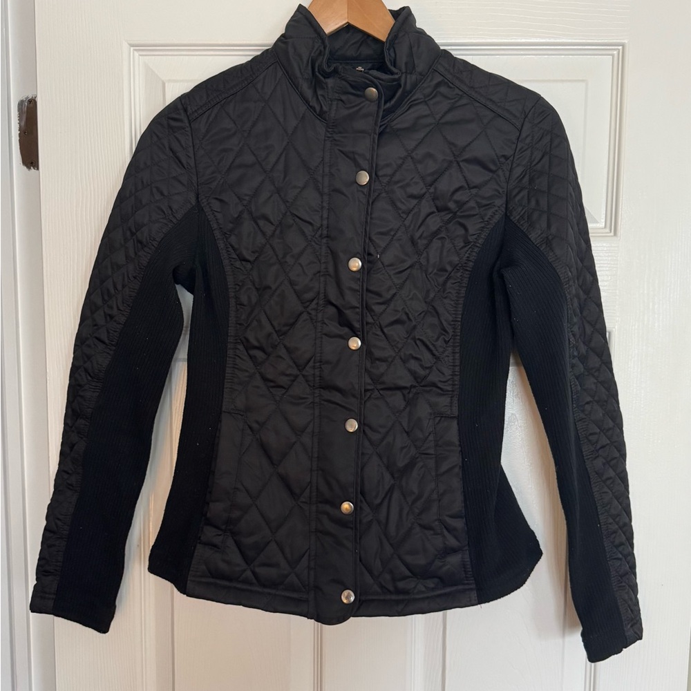 Black Quilted Jacket - Picture 2 of 3